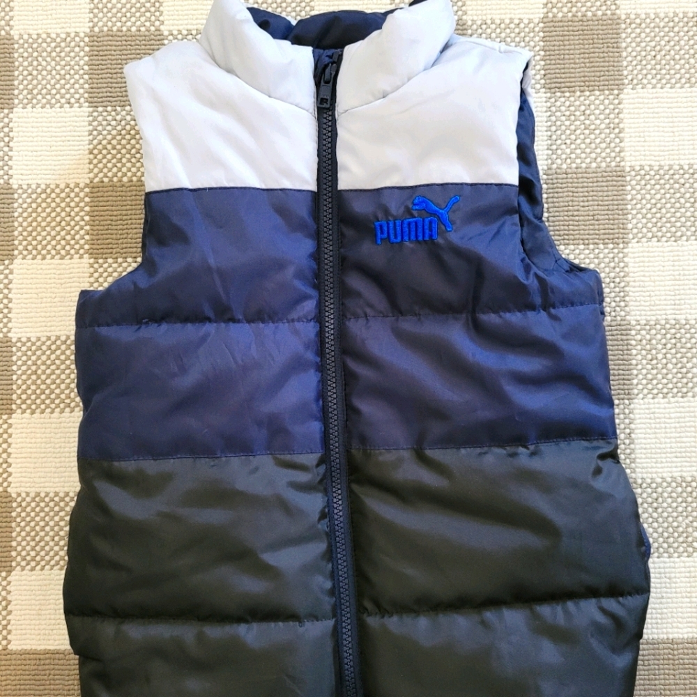 Boys Puma Puffer Vest sz 6
